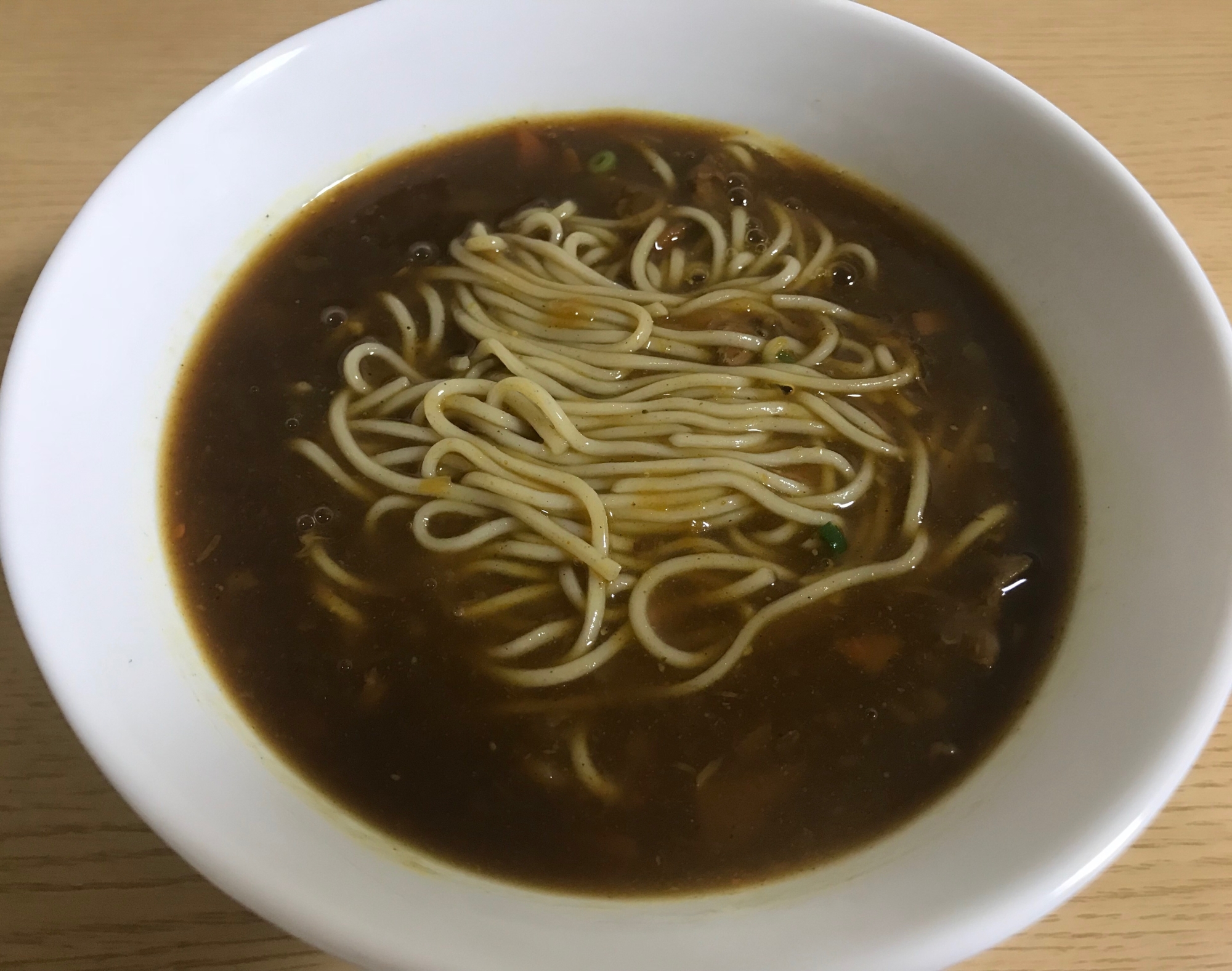 余りのカレーでカレーそば♡