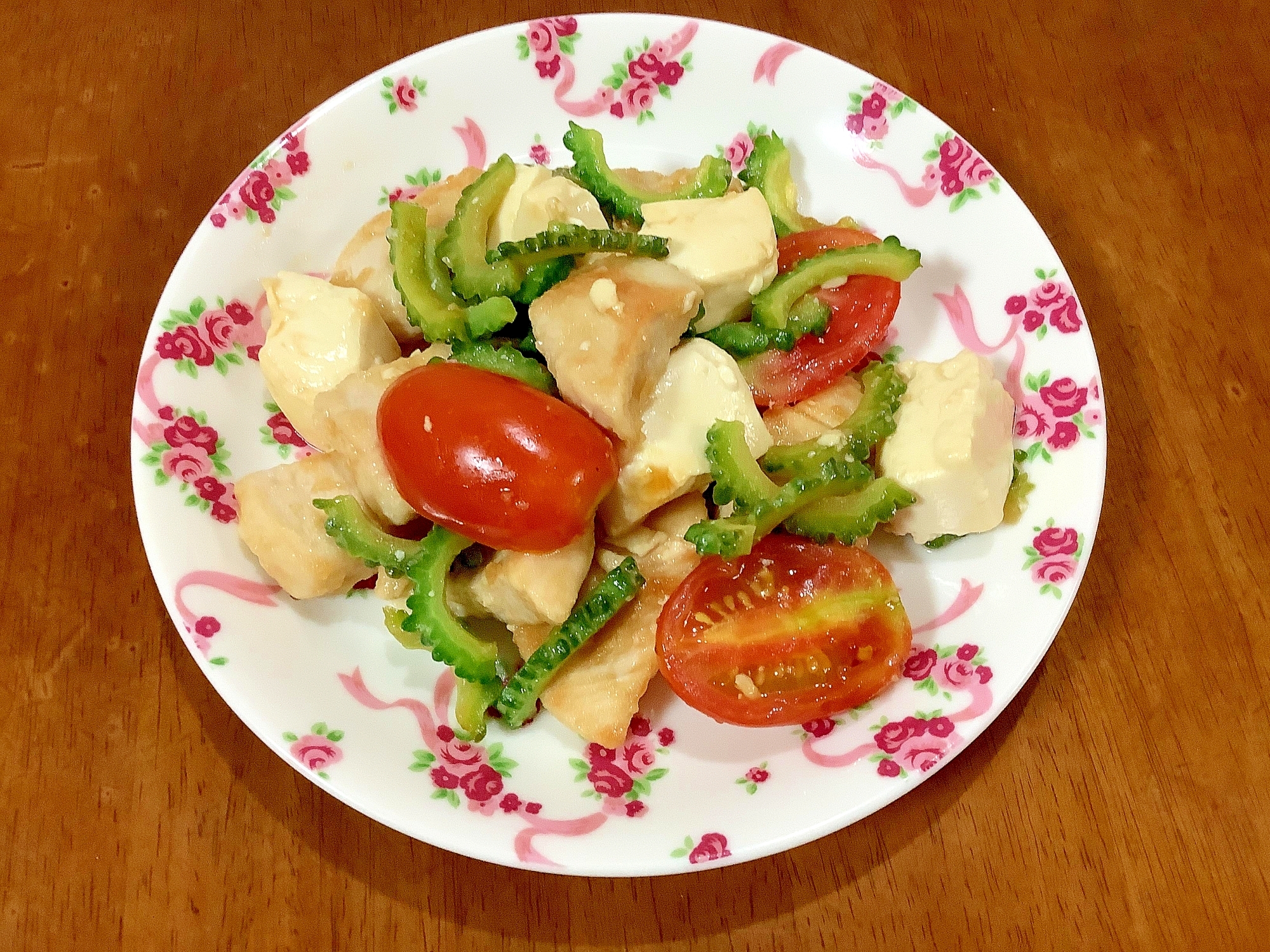 胸肉でゴーヤチャンプルー