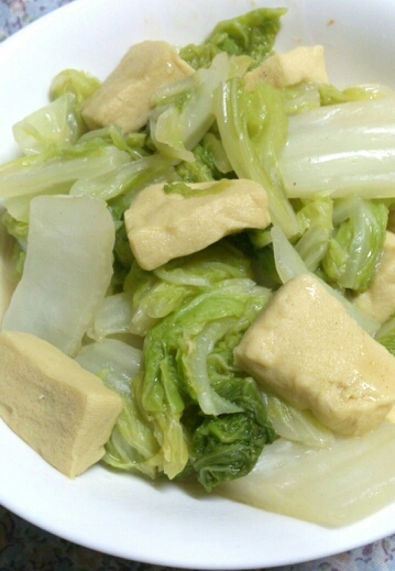 白菜と高野豆腐のカレー煮