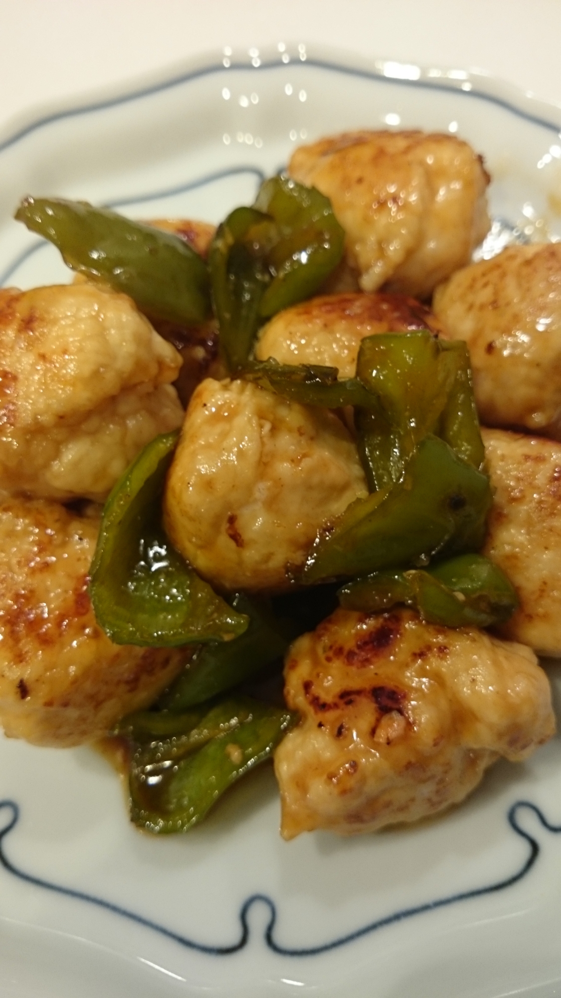 鶏団子の酢豚風