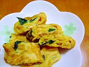 【お父さんのお弁当に】ニラが入った卵焼き