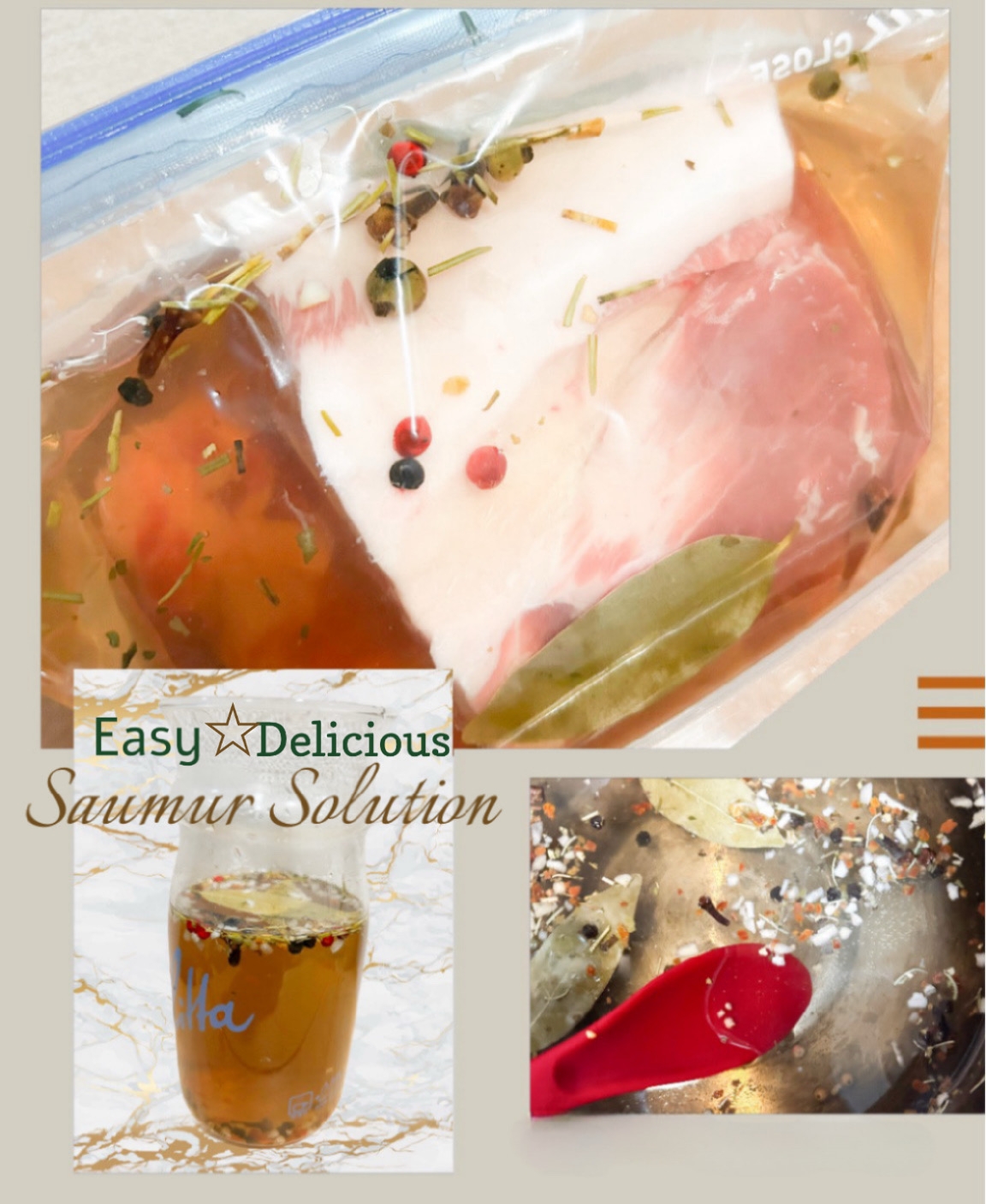 ☆★塊肉を美味しく柔らかく♪ソミュール液★☆