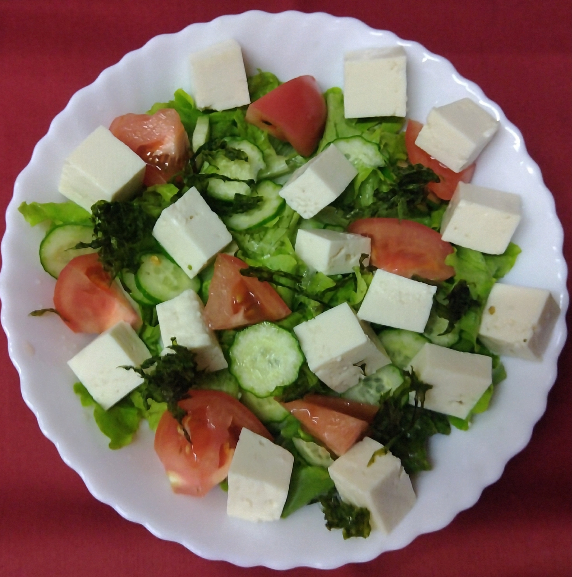 豆腐サラダ