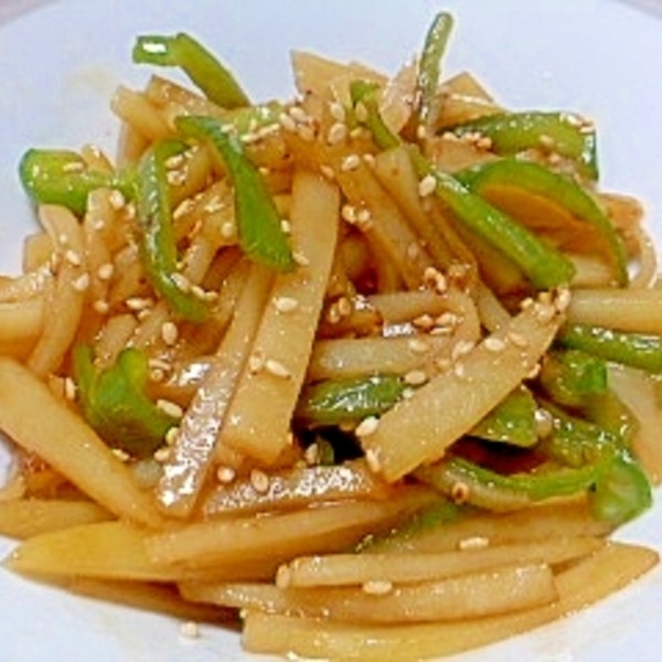 ピーマンとじゃがいもの甘辛千切り炒め レシピ 作り方 By イ シュリー 楽天レシピ ピーマンとじゃがいもの甘辛千切り炒め レシピ 作り方 By イ シュリー 楽天レシピ