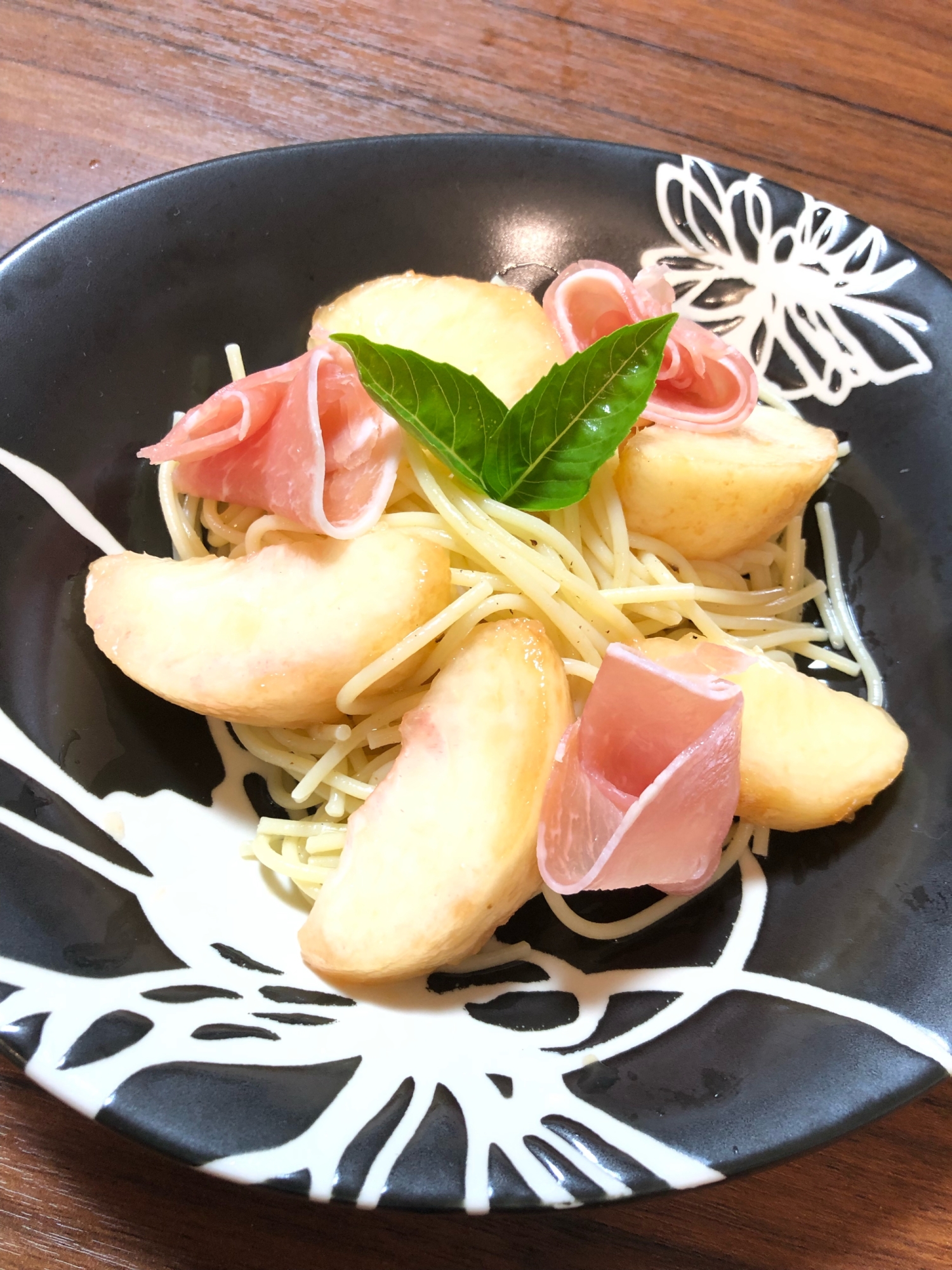 冷製☆桃パスタ