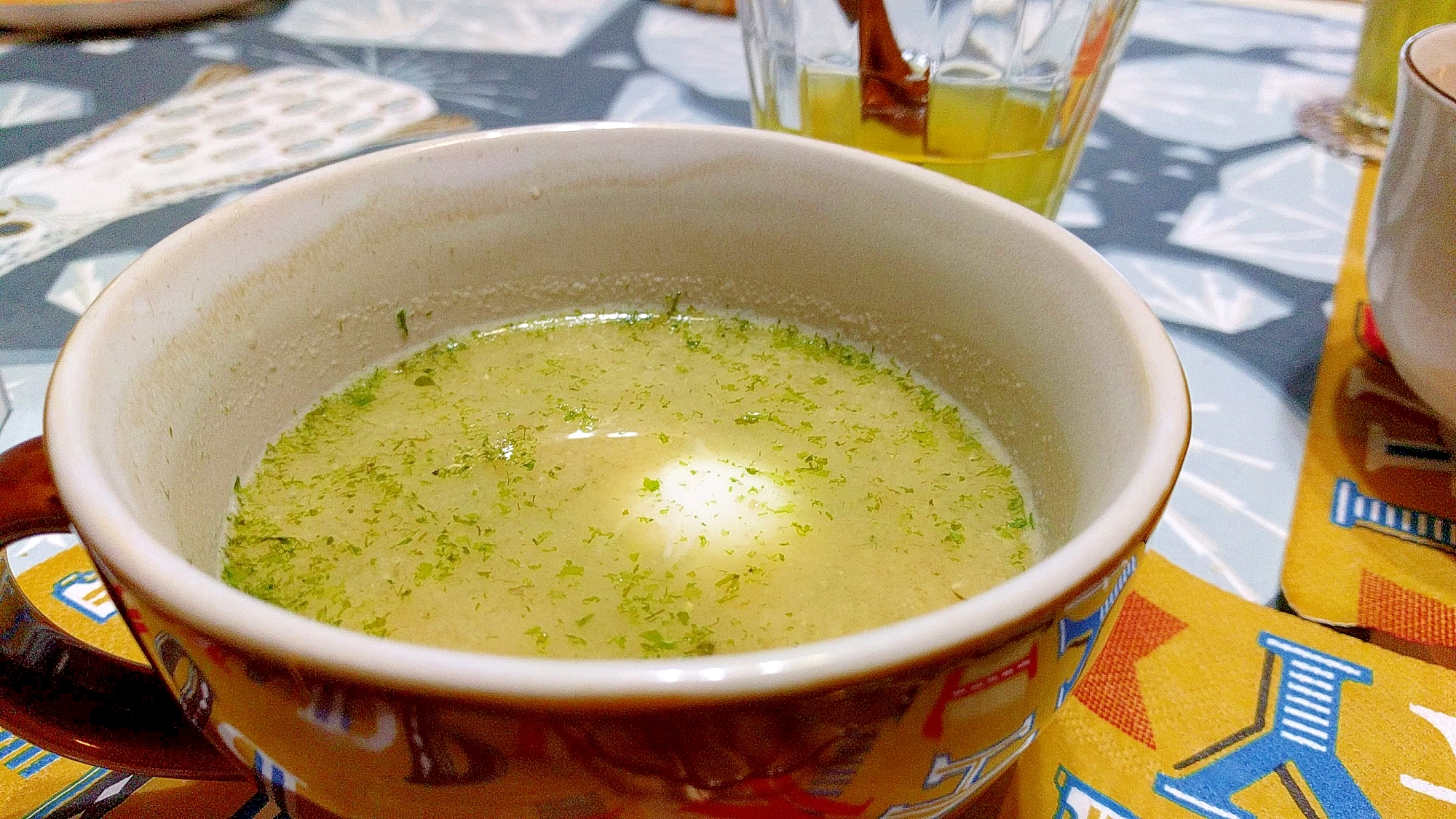 Egg'n Aonori Miso Soup