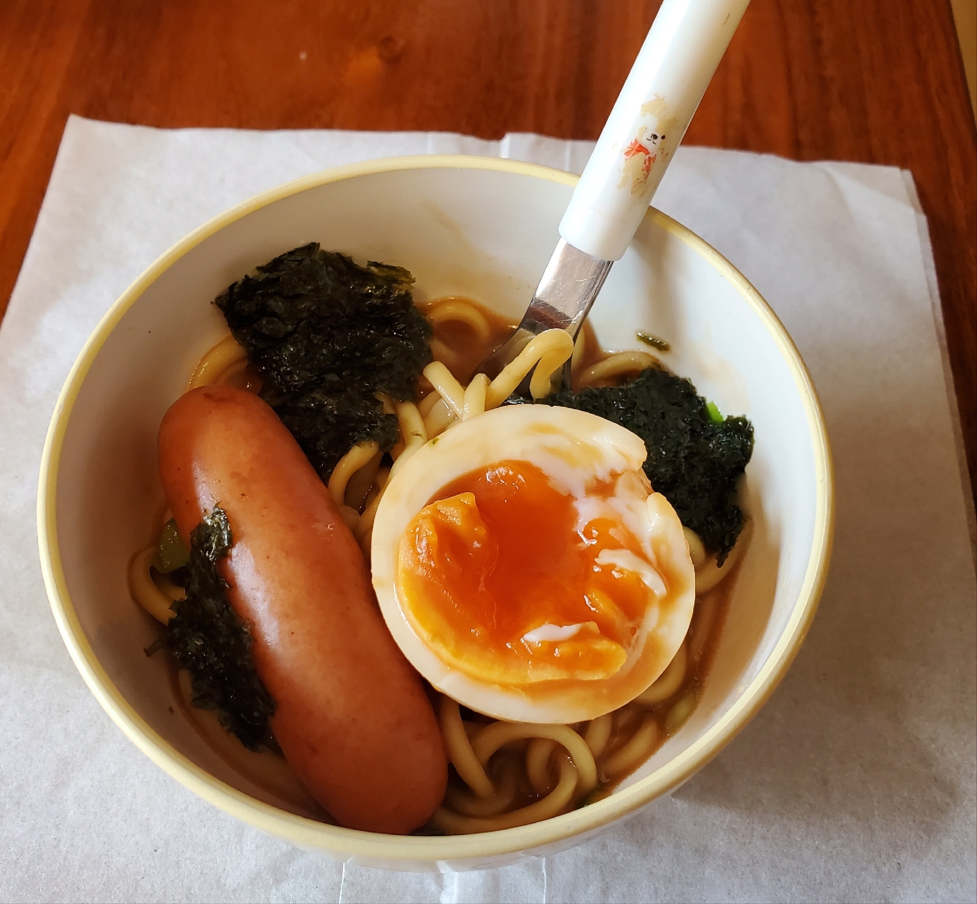 お子様ランチのラーメン風