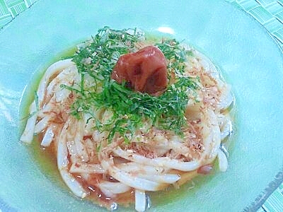 梅しそ冷やしうどん レシピ 作り方 By 不二子ちゃん2号 楽天レシピ
