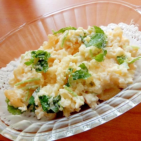 ふかした皮付きジャガ芋から６分！？数の子ポテサラ♪