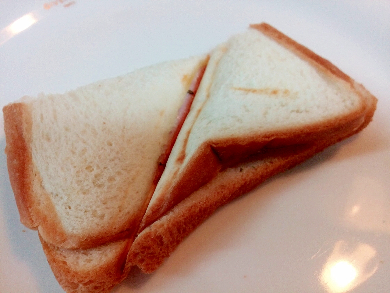 ハムとマッシュポテトのホットサンド