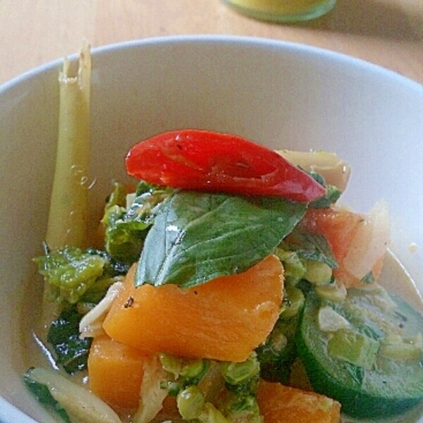 かぼちゃと緑の野菜のレモングラスココナッツカレー レシピ 作り方 By モモグラモ 楽天レシピ かぼちゃと緑の野菜のレモングラスココナッツカレー レシピ 作り方 By モモグラモ 楽天レシピ
