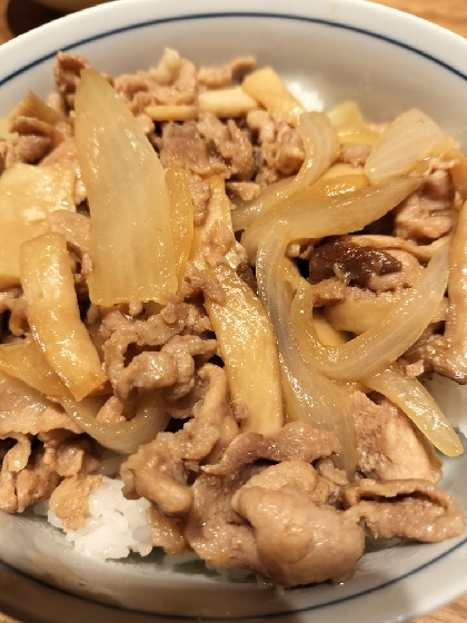 簡単10分★みんな大好き我が家の豚丼