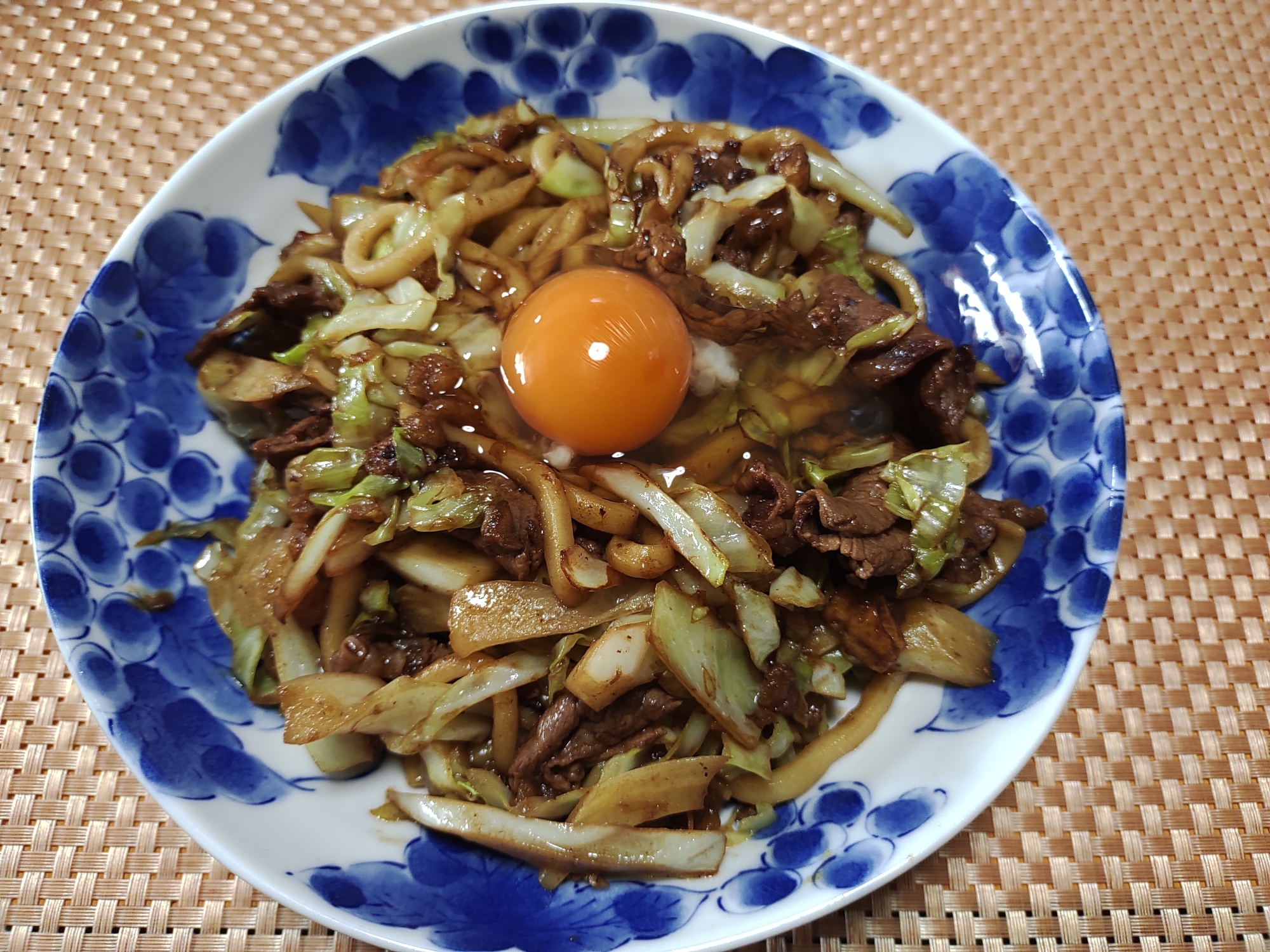 生卵にあう焼うどん