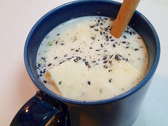 カップスープの素で　生姜香る・お豆腐ポタージュ