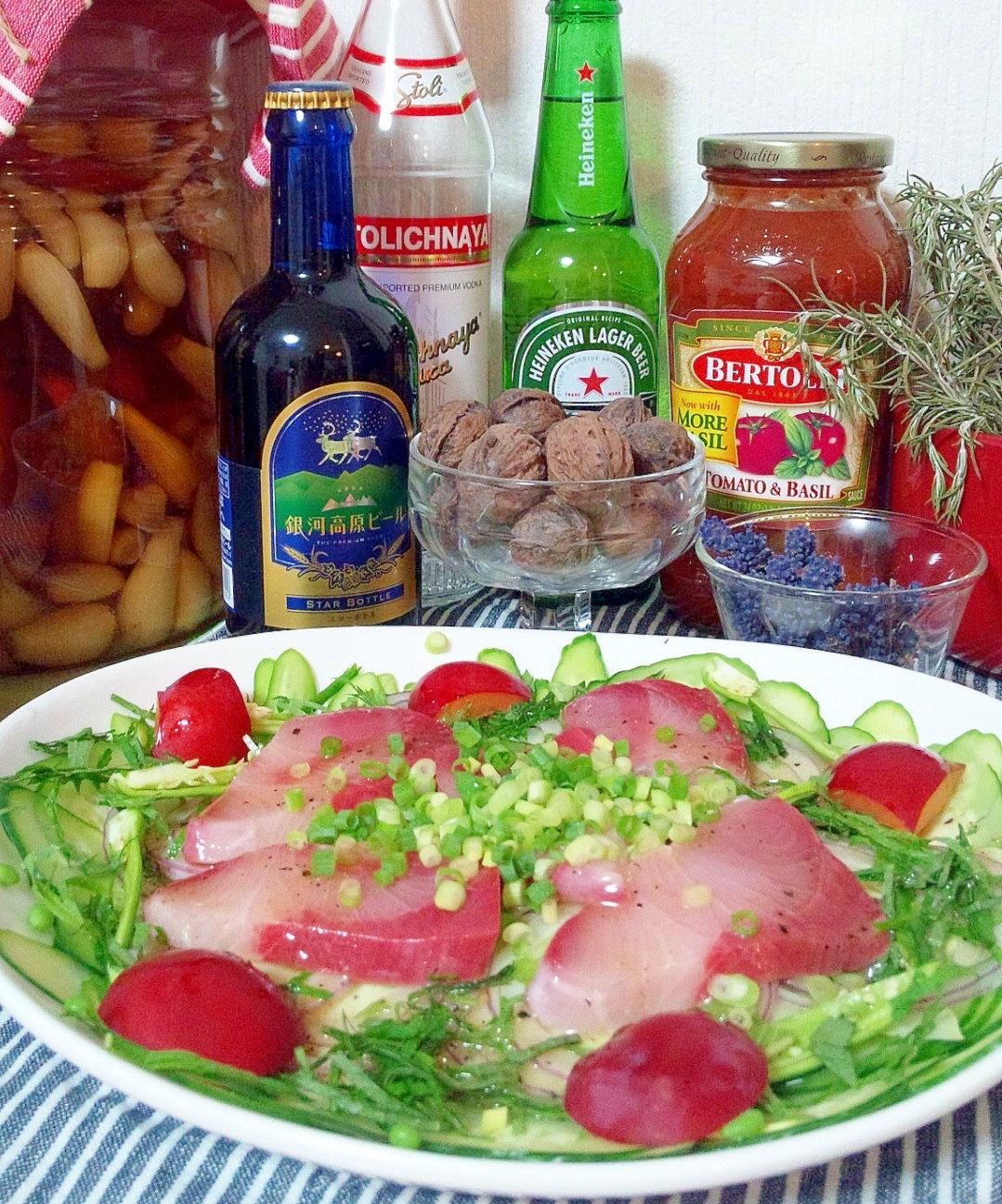 ぶりと新鮮やさい プラムのイタリアンサラダ レシピ 作り方 By ゆうsaien 楽天レシピ