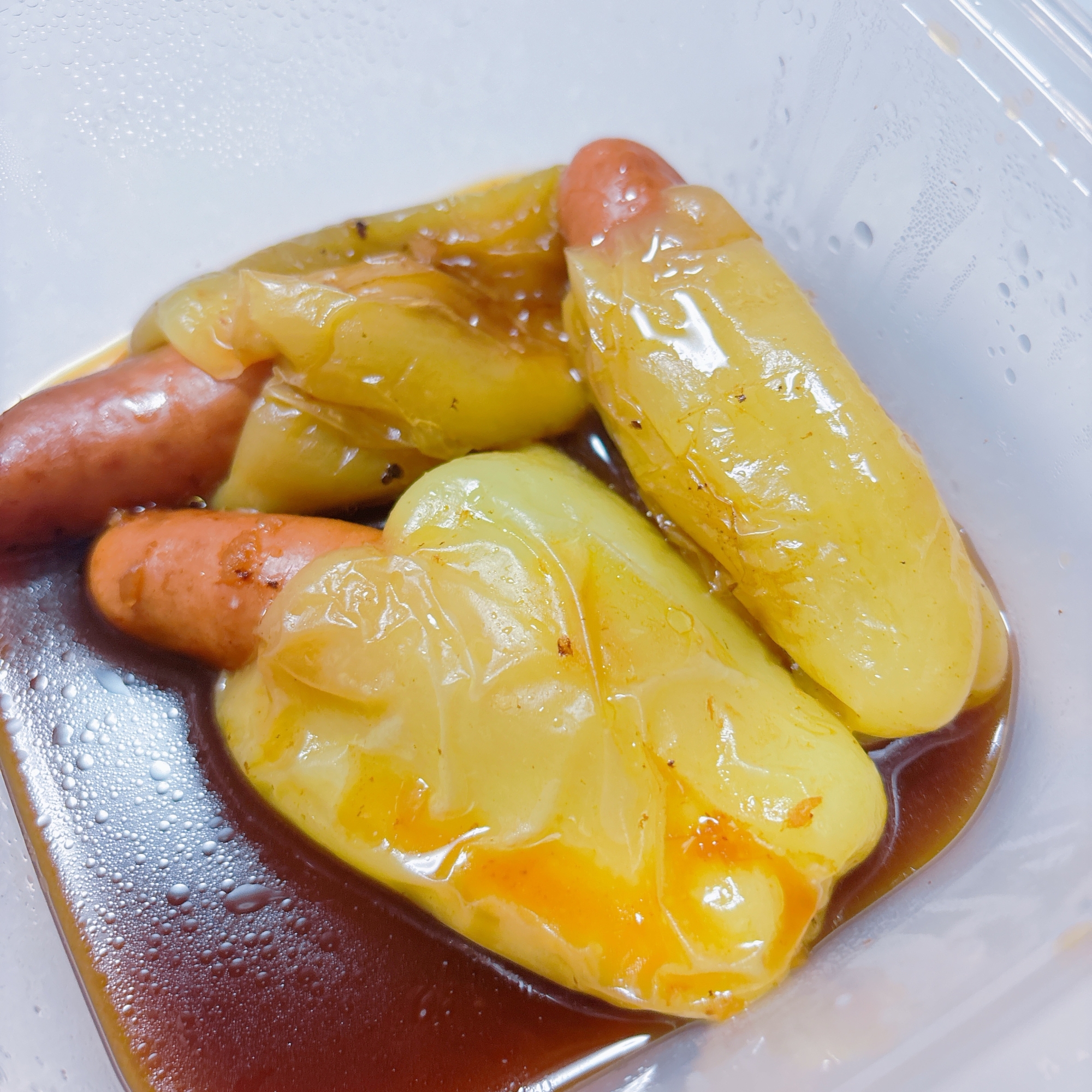 ピーマンとウインナーの煮浸し