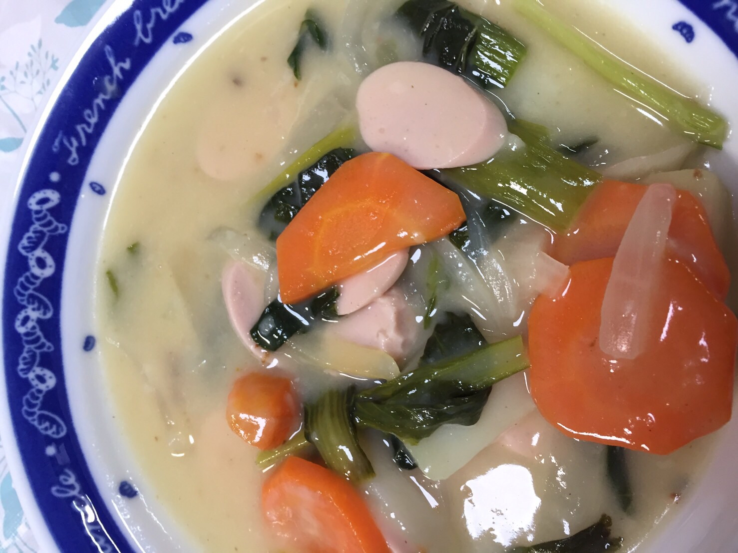 小松菜と魚肉ソーセージのクリームシチュー レシピ 作り方 By Xmickyx 楽天レシピ 小松菜と魚肉ソーセージのクリームシチュー レシピ 作り方 By Xmickyx 楽天レシピ