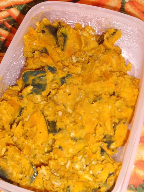 南瓜の万能鶏そぼろあえ