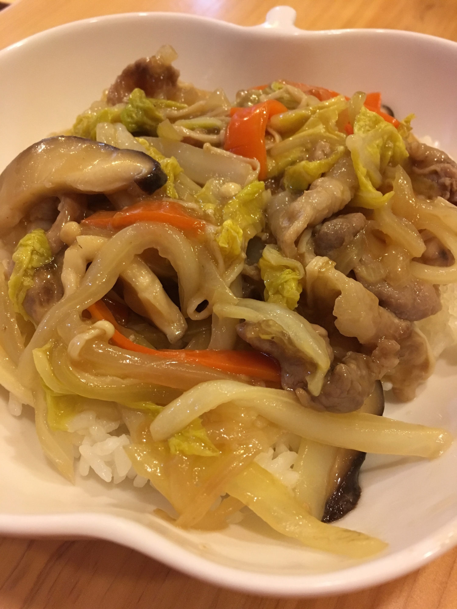 白菜de簡単！中華丼☆