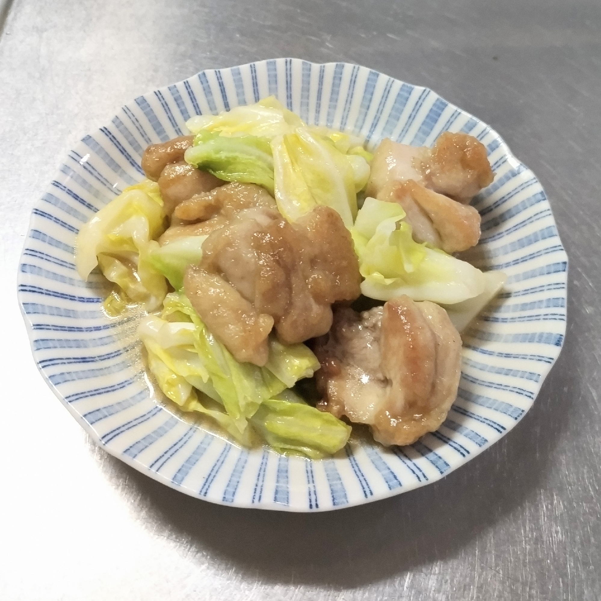春キャベツと鶏肉のポン酢炒め
