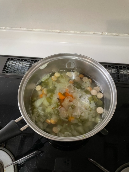 具沢山コンソメ野菜スープ