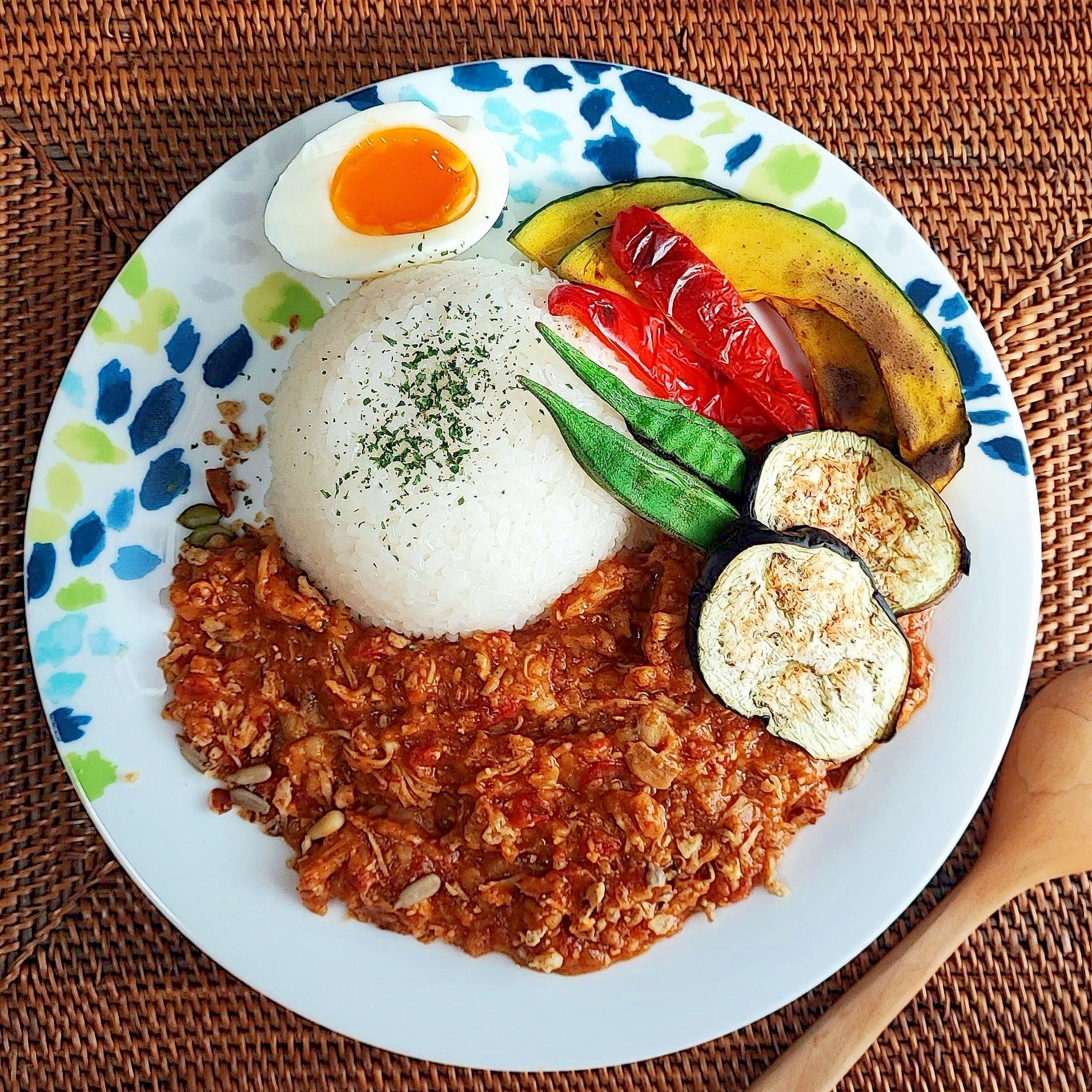 Kタッキーチキンと焼き野菜のスパイスカレー