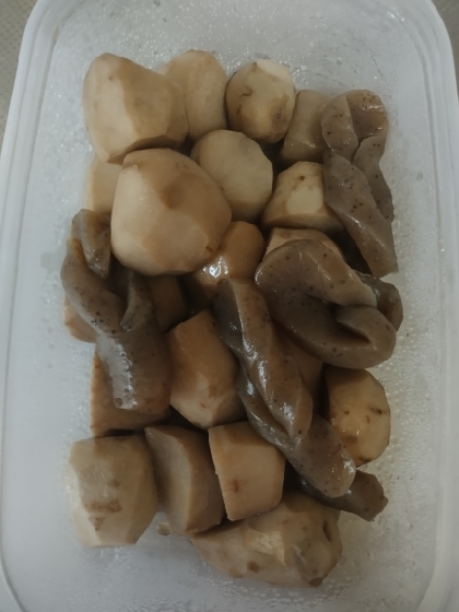 15分煮込むだけ!　里芋とこんにゃくの煮物