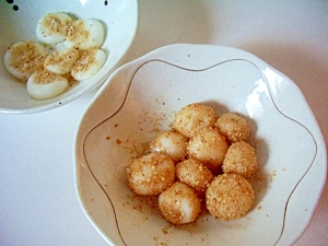 すりごまミルク白玉だんご レシピ 作り方 By ドキンちゃん0298 楽天レシピ