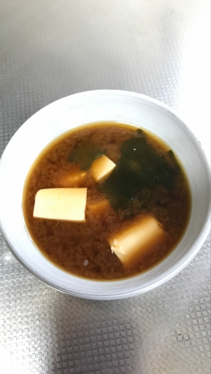 簡単✿豆腐＆わかめの味噌汁✿