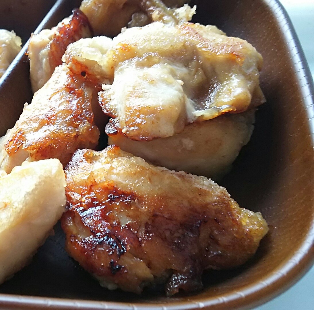 節約！お弁当に鶏むね肉と薄力粉でジューシー唐揚げ