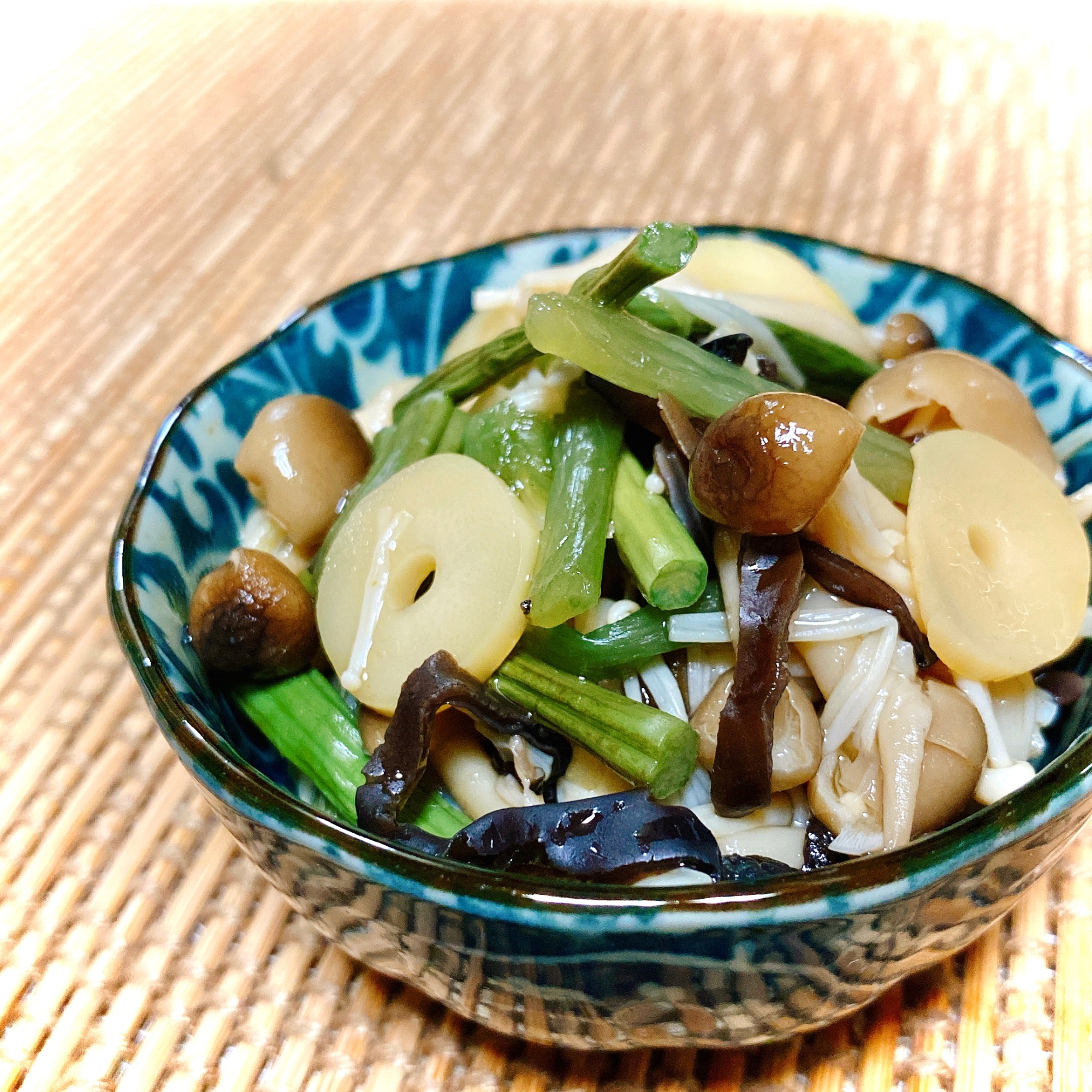 うどんやそばに 山菜きのこの常備菜 レシピ 作り方 By にゃんぺこ 楽天レシピ