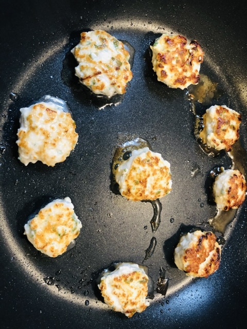 【簡単】鶏ひき肉と大葉のつくね