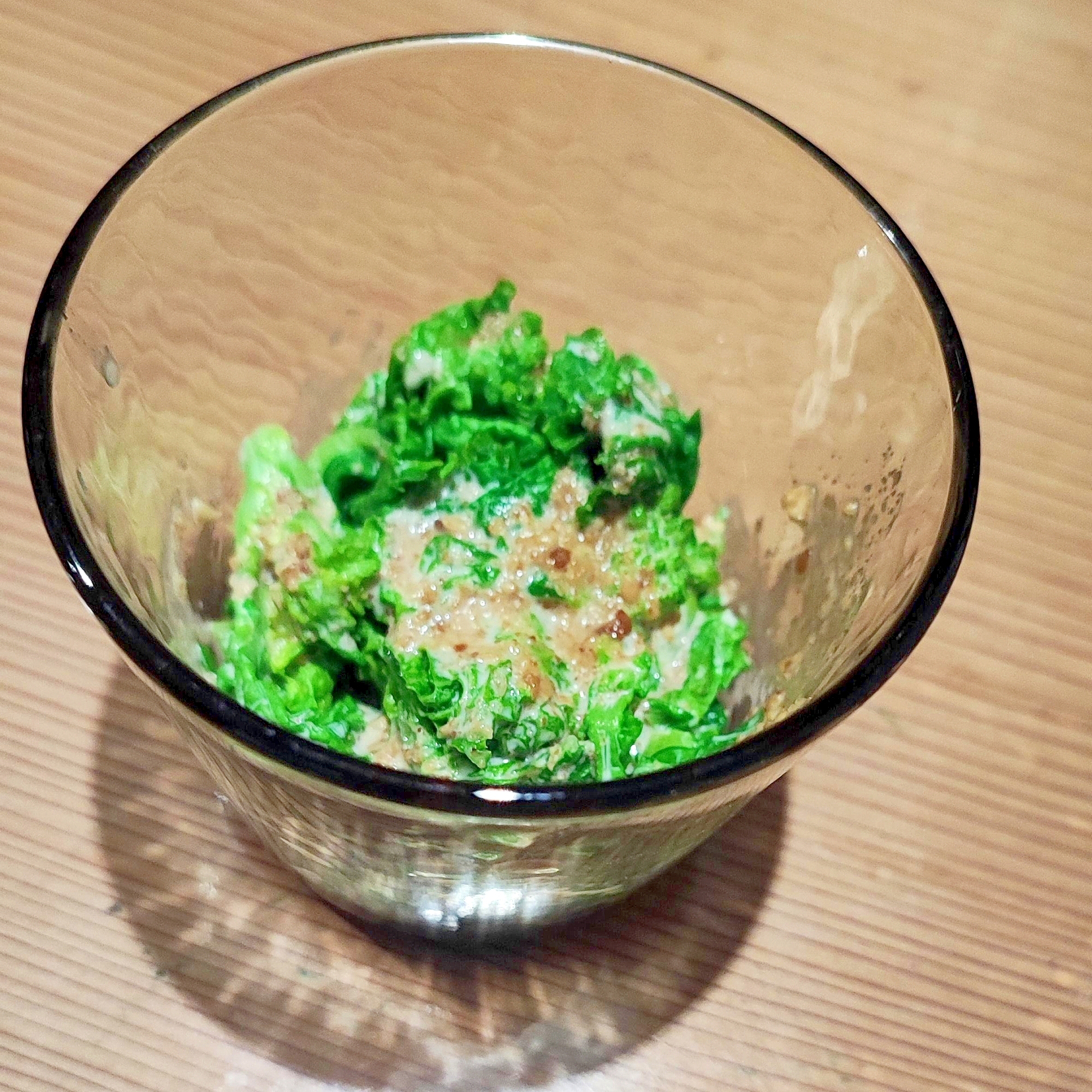 菜の花のごまみそマヨ和え