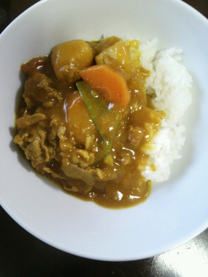 肉じゃががカレーになるなんて！簡単なリメイクに感動！おいしくいただきましたー！ごちそうさま！