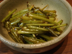 食物繊維たっぷり♪さつまいものツルのきんぴら