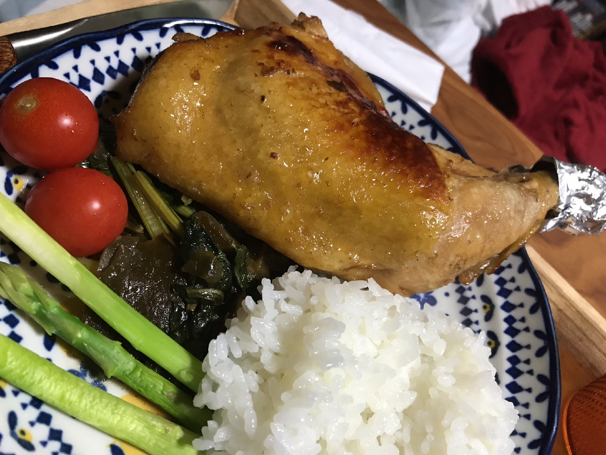 昆布だし炊き照り焼きチキン