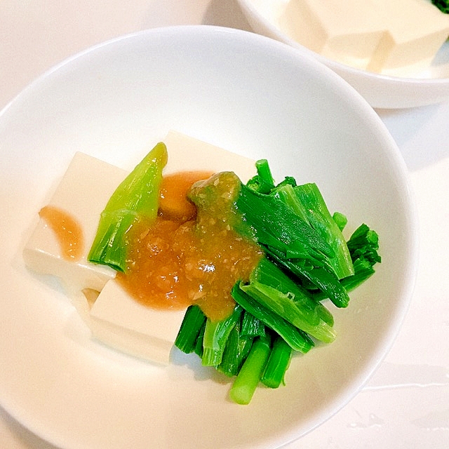 旬を美味しく☆アマドコロと豆腐の甘味噌