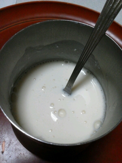 豆乳ヨーグルトと豆乳で作りました。
爽やかなヨーグルトドリンクが飲みたい時に作れる～♪
ありがとうございました！