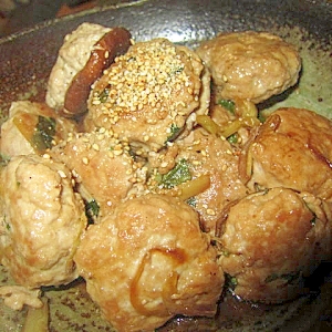 椎茸挽き肉バーグ
