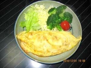 お鍋の白菜が余ったら！簡単中華風オムレツ レシピ・作り方 by