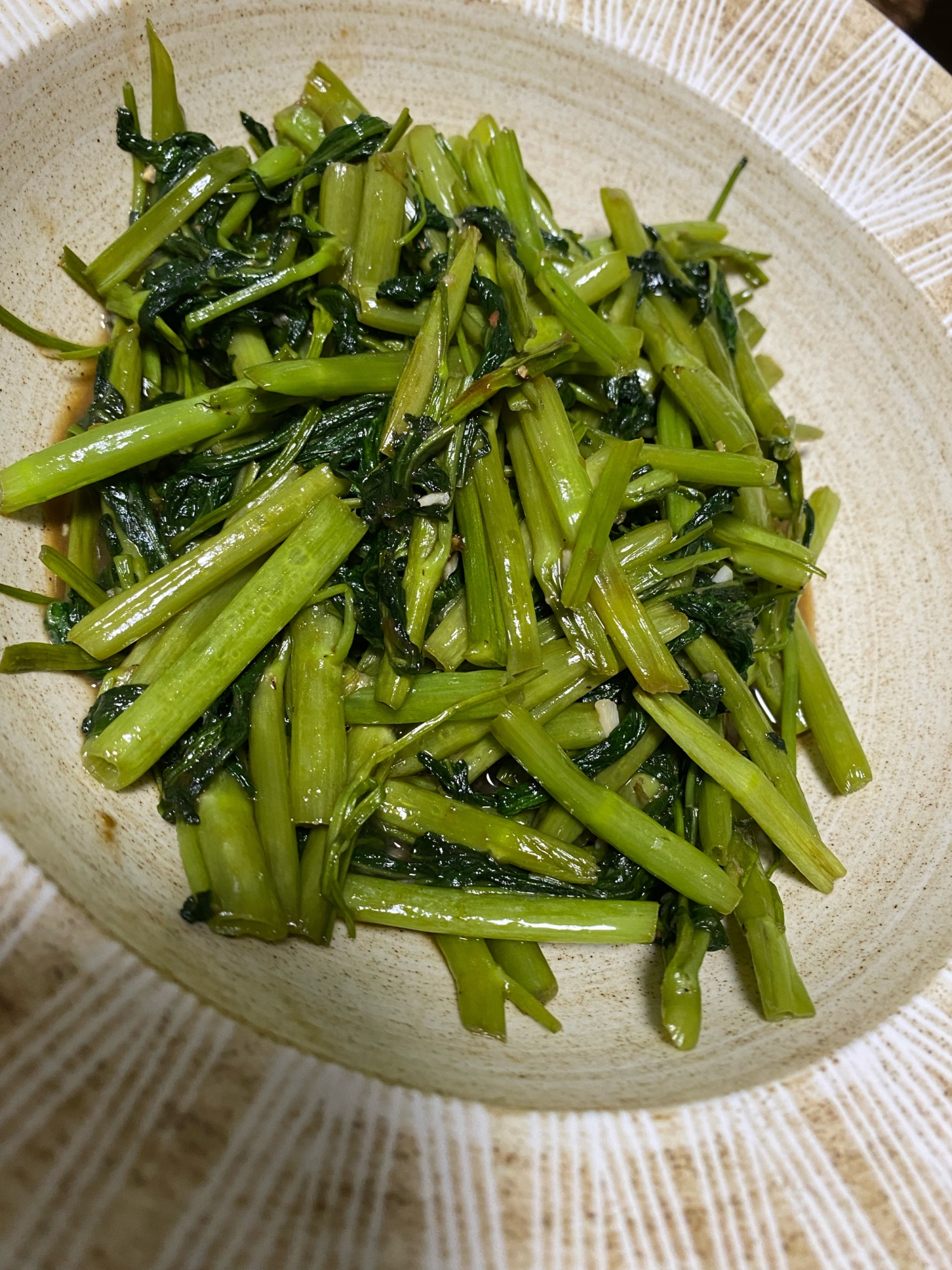 空芯菜の中華炒め