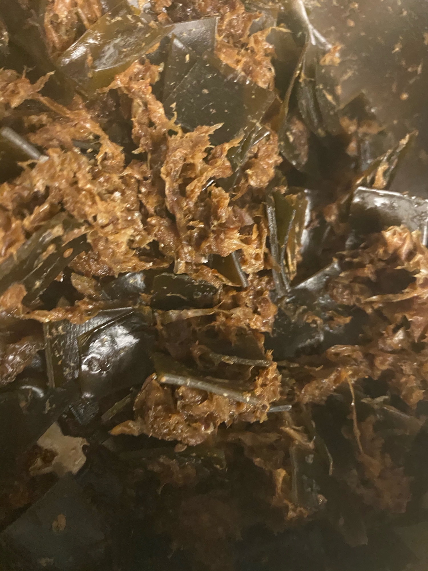 昆布と鰹節の麺つゆ煮