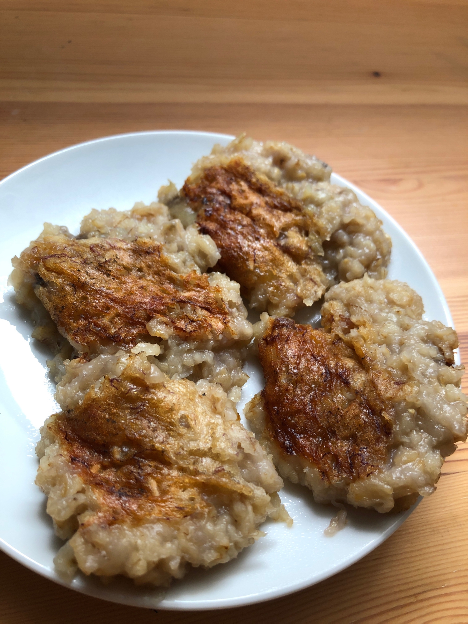 卵・粉不使用！甘いオートミール焼きご飯