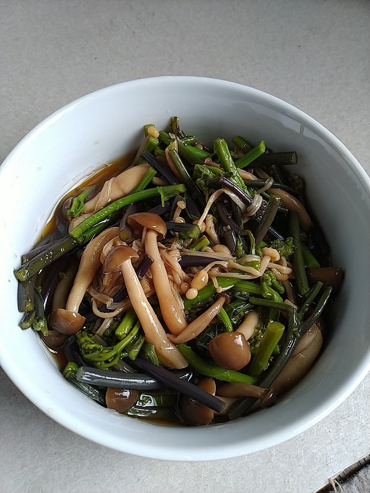 わらびときのこの佃煮