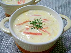 ミルク味噌チーズのスープ