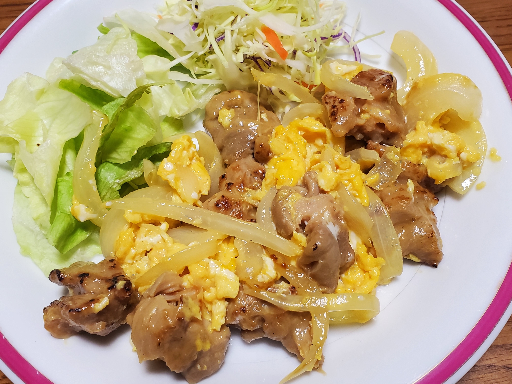 焼き鳥の親子丼風