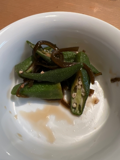 おくら塩こんぶ和え