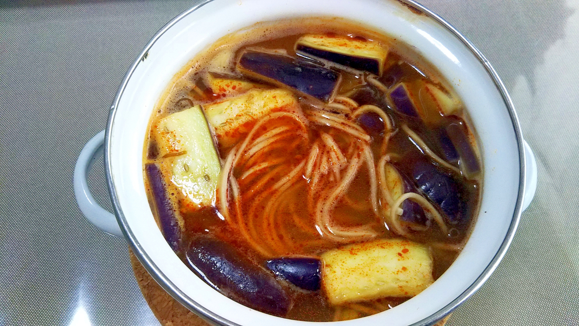 トムヤム茄子蕎麦＋＋