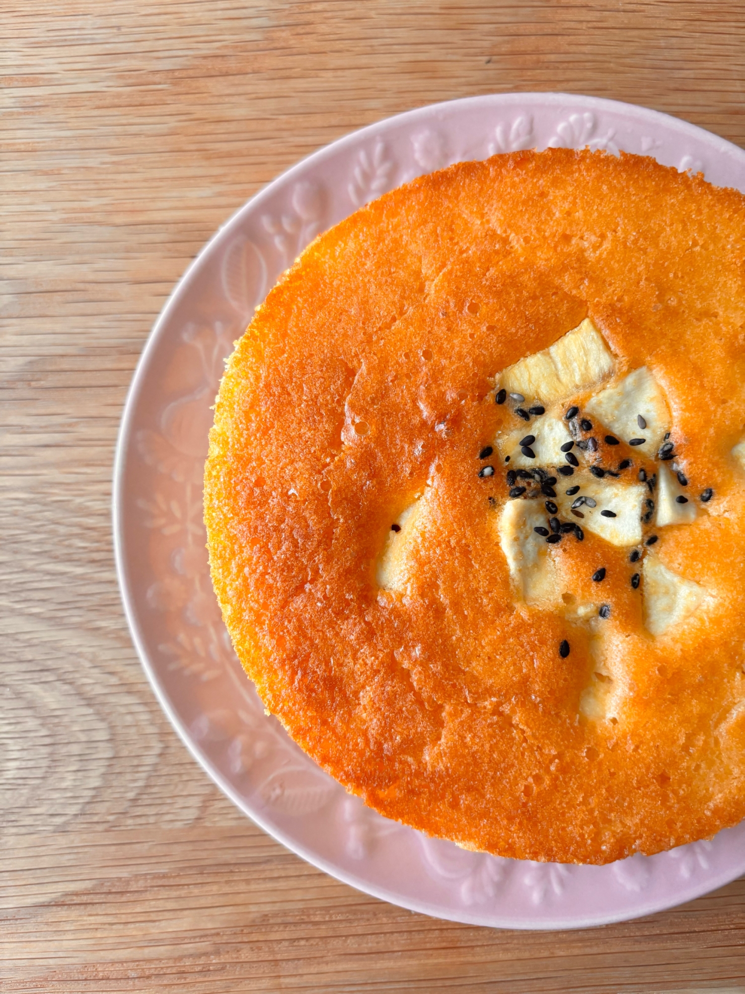 簡単！しっとり米粉のさつまいもケーキ