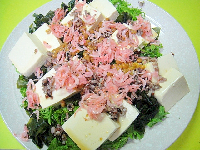 納豆とわさび菜雑穀の豆腐サラダ レシピ 作り方 By Mint74 楽天レシピ 納豆とわさび菜雑穀の豆腐サラダ レシピ 作り方 By Mint74 楽天レシピ